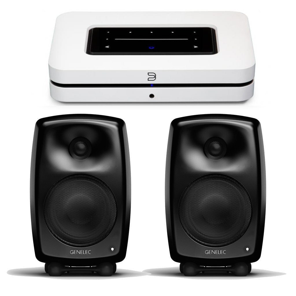 Bluesound NODE (N132) + Genelec G Three pari pakettitarjous - Audiokauppa.fi