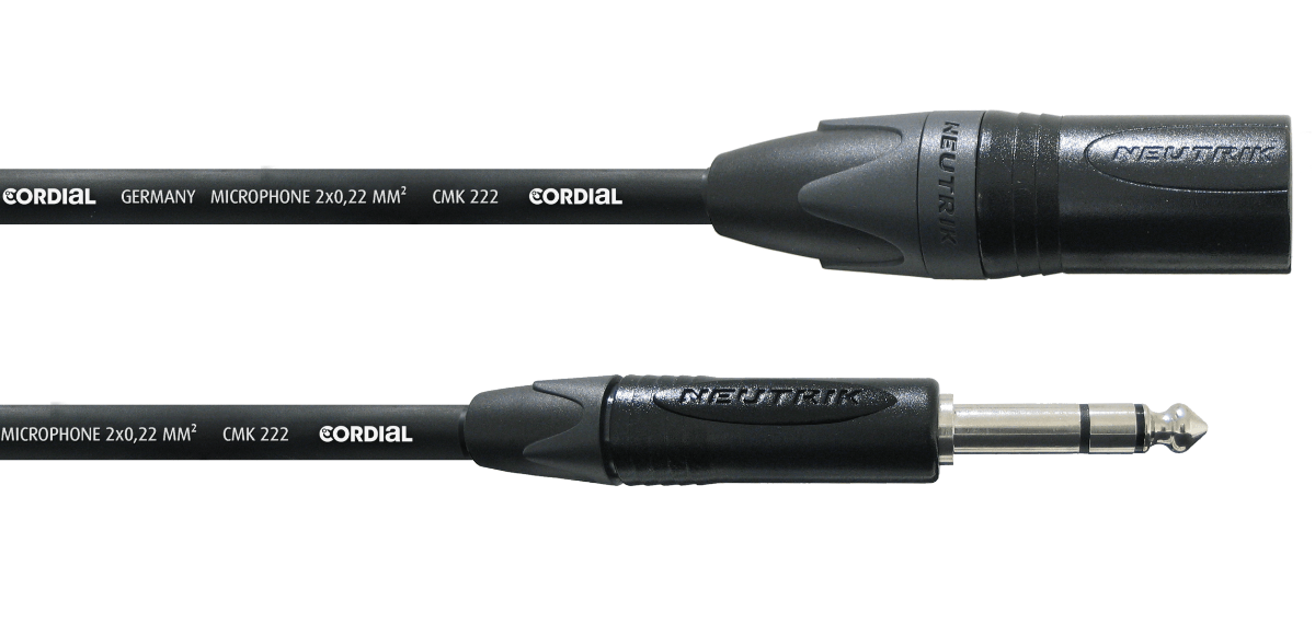 Cordial CPM MV PRO laitekaapelit XLR - uros / ¼'' st.plug - Audiokauppa.fi