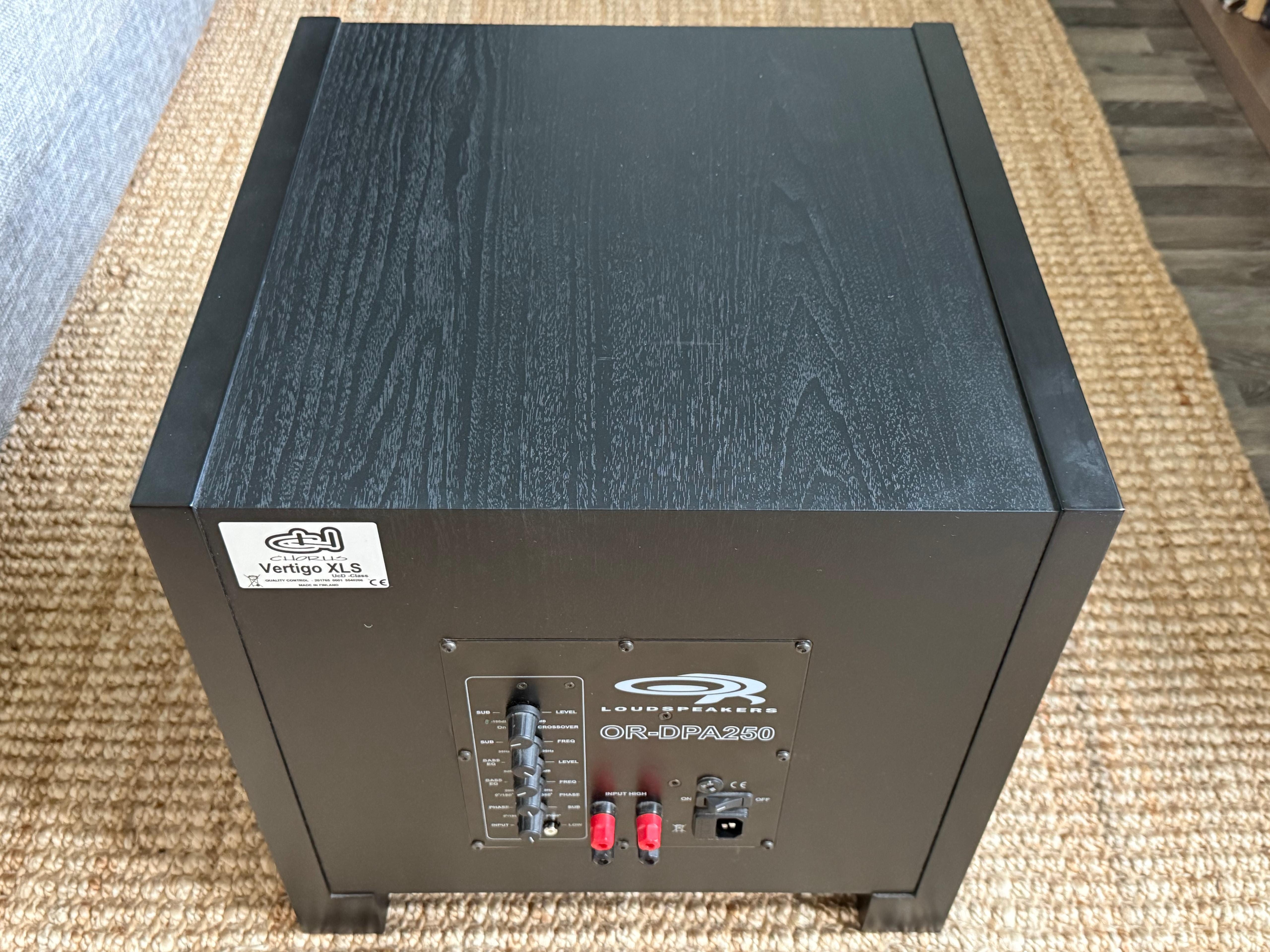 OR Chorus Vertigo XLS UcD Black Diamond subwoofer, sales account