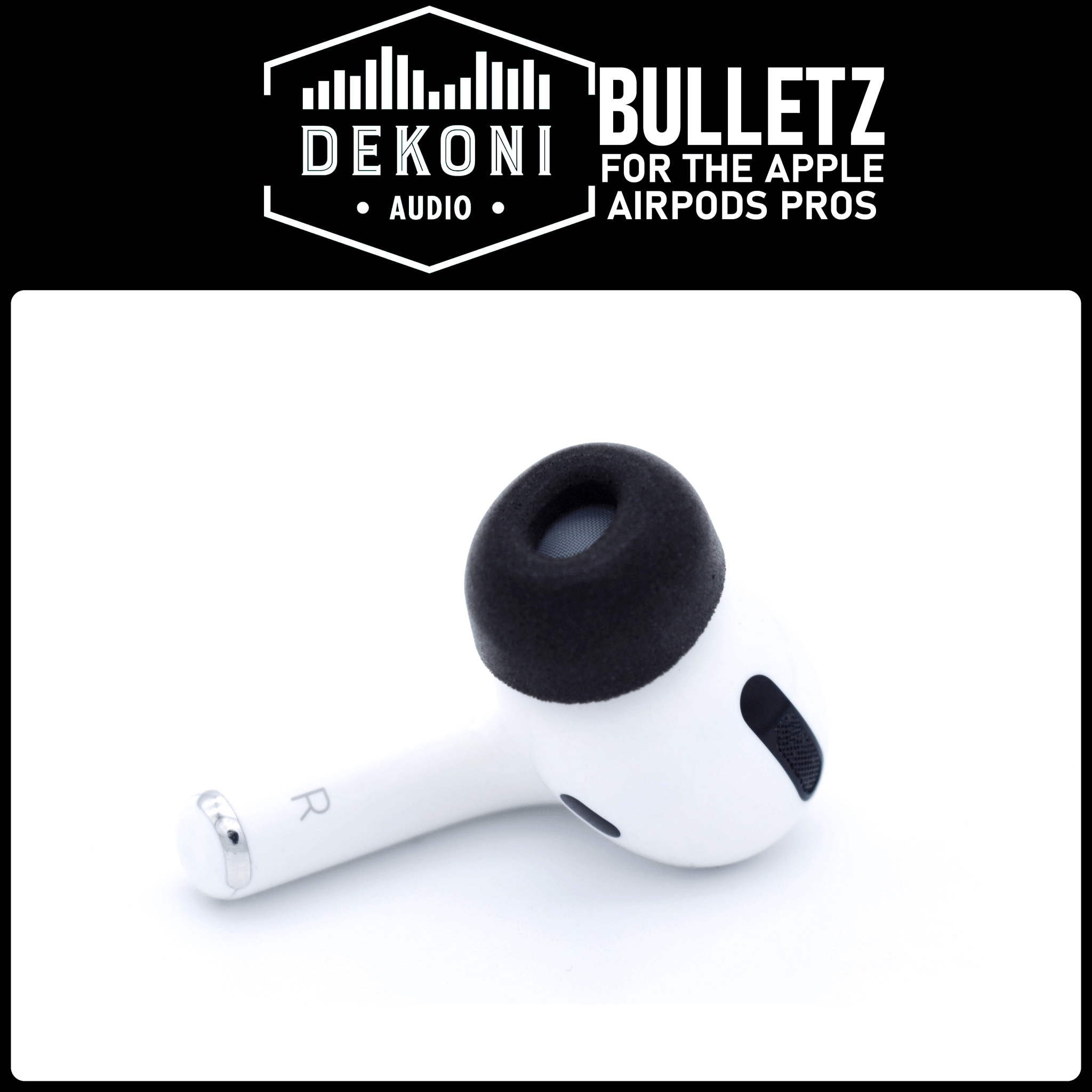 Dekoni Audio Bulletz Apple AirPods Pro korvasovitteet, 3 Pack - Audiokauppa.fi