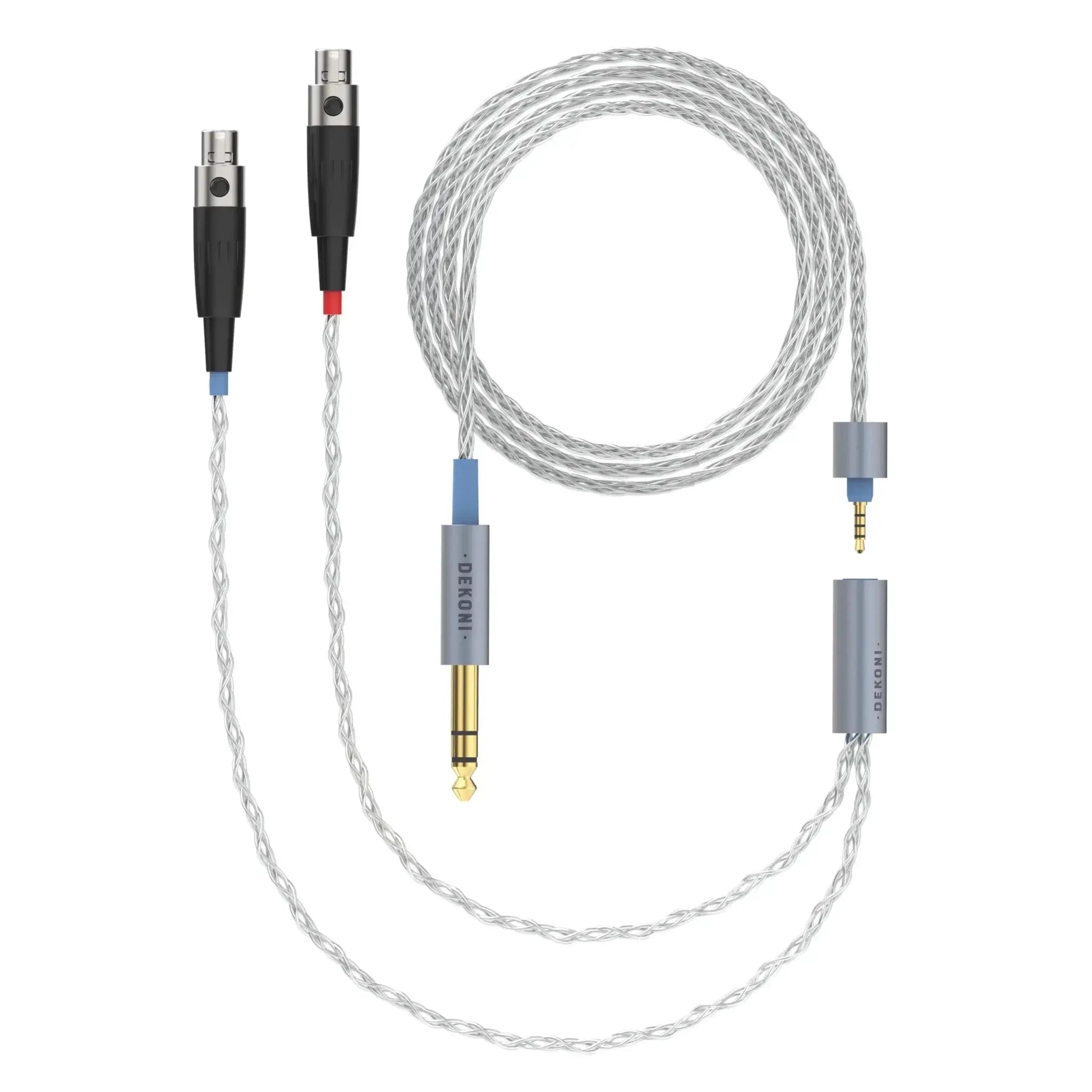 Dekoni Audio Ensemble punottu 6.3 mm kuulokekaapeli, 4 - pin mini XLR - liittimillä - Audiokauppa.fi