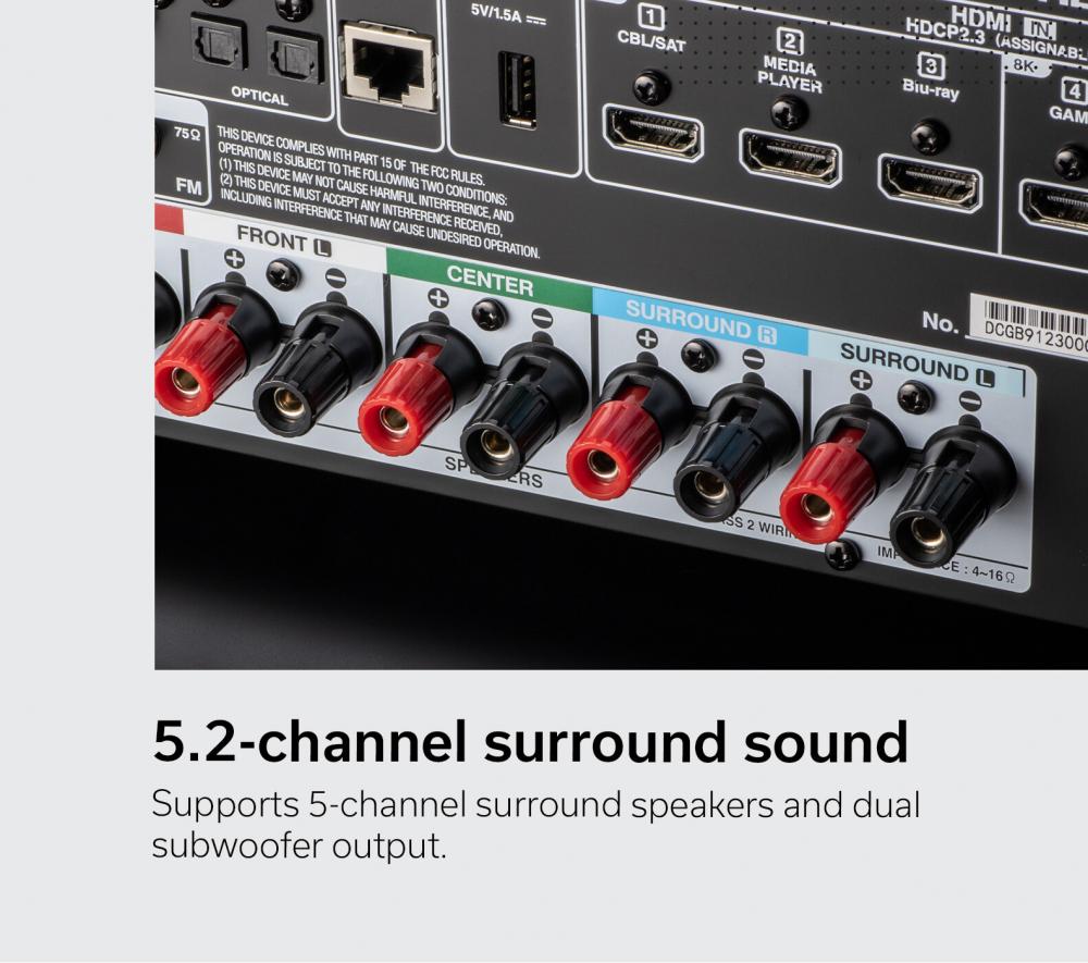 Denon AVC - S670H 5.2 HEOS 8K AV - vahvistin - Audiokauppa.fi