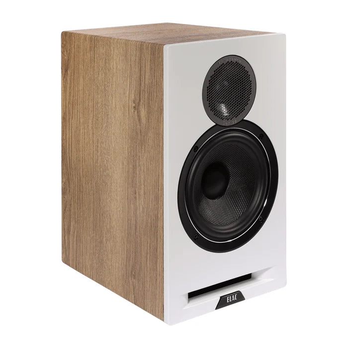 Elac Debut Reference DBR62 (oak/white) -jalustakaiutinpari, demo
