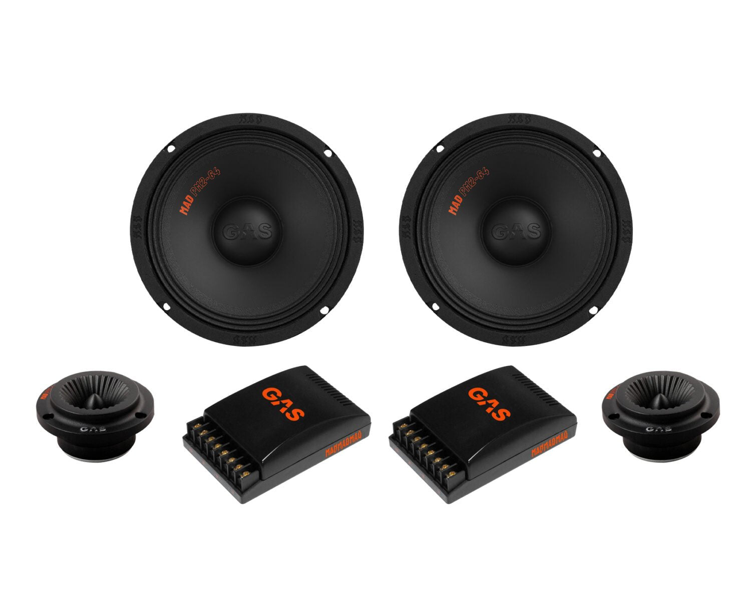 GAS MAD2 - 6 erillissarja (1pari 6,5" midejä) - Audiokauppa.fi
