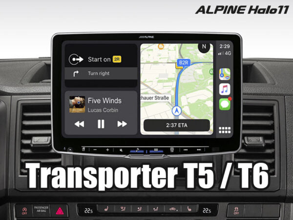 Alpine iLX-F115D-VWT6 Halo-soitin (Transporter T5 facelift ja T6 -mallit)