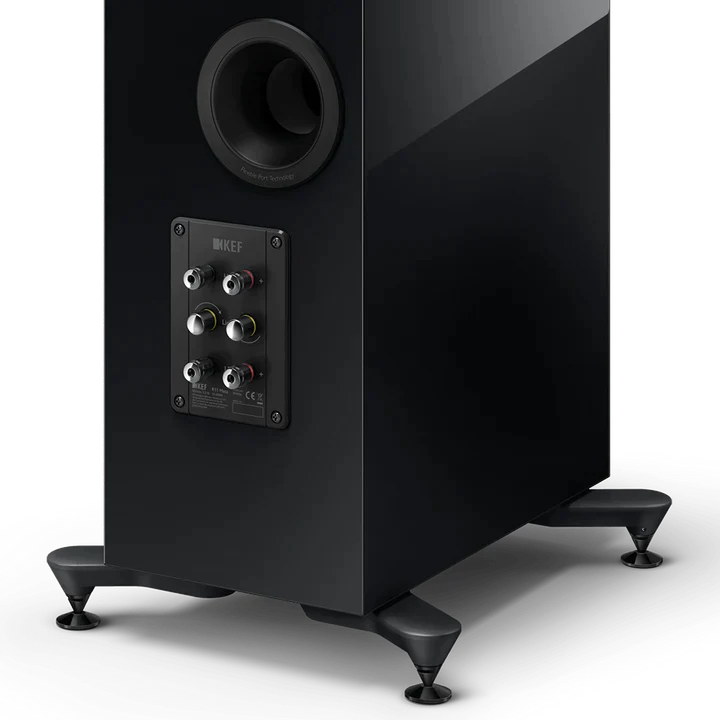 KEF R11 Meta lattiakaiutinpari, pianomusta 2kk vanha vaihtopari