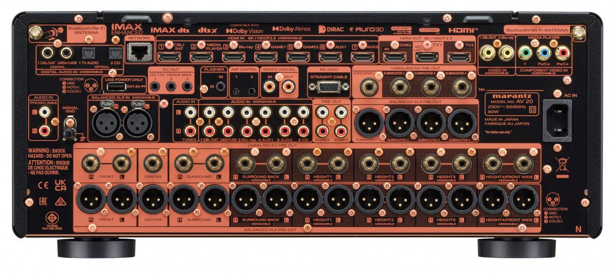 Marantz AV 20 huippuluokan 13.4 - kanavan AV - esivahvistin/prosessori - Audiokauppa.fi