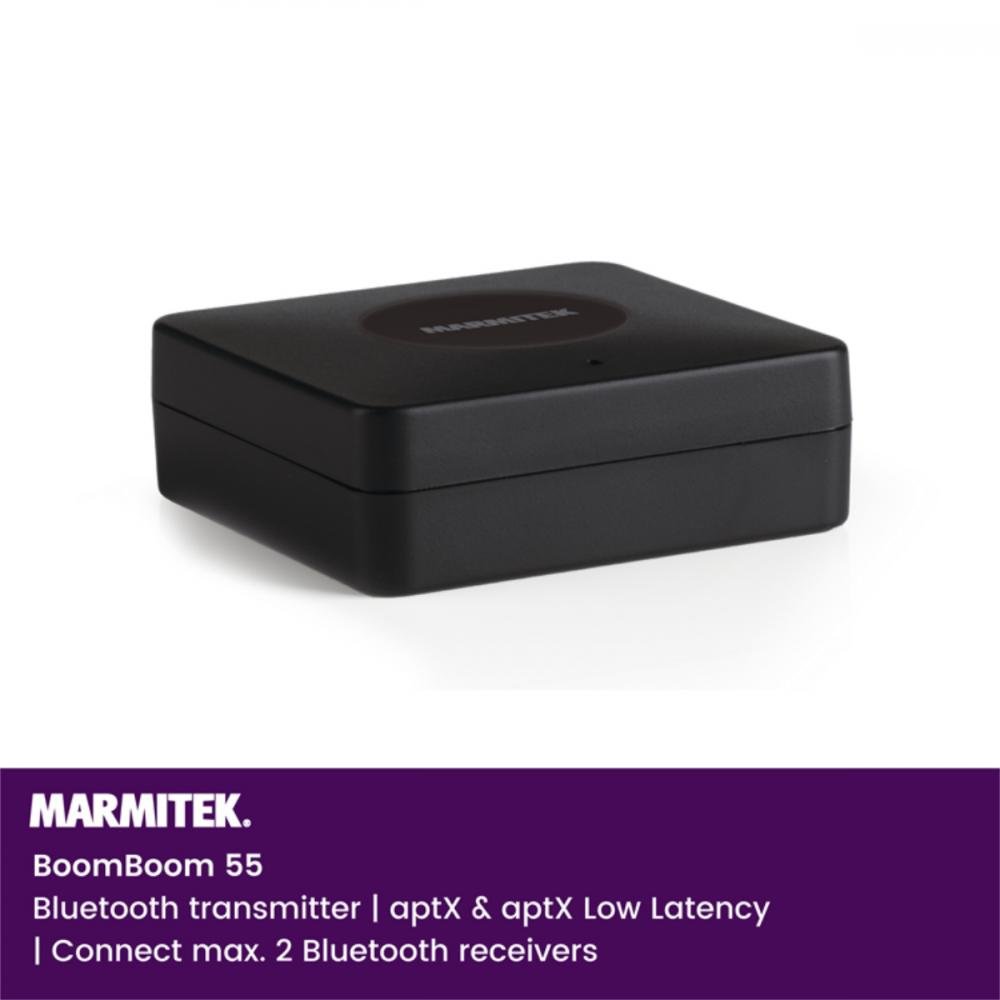 Marmitek BoomBoom 55 Bluetooth AptX lähetin kahdelle laitteelle - Audiokauppa.fi