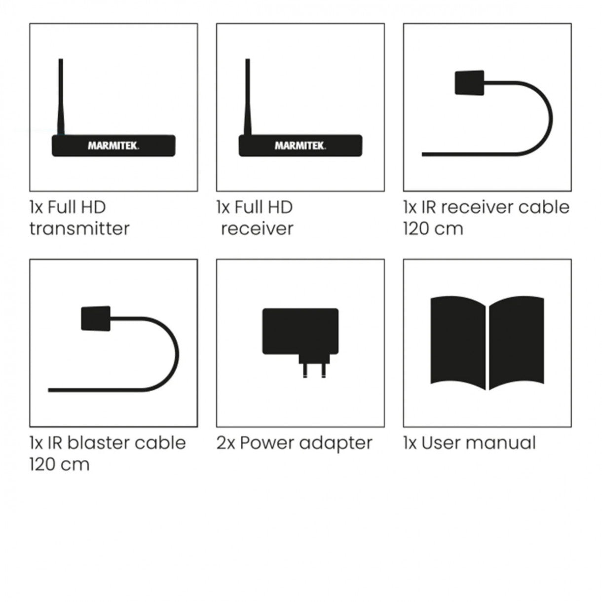 Marmitek TV Anywhere HD 2 langaton Full-HD HDMI-järjestelmä