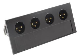 REAN XLR male connector module for NSB pallet boxes