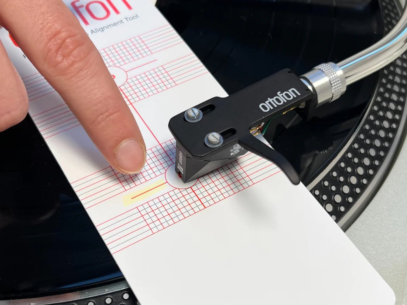 Ortofon Premium Alignment Tool äänirasian kohdistusapu - Audiokauppa.fi