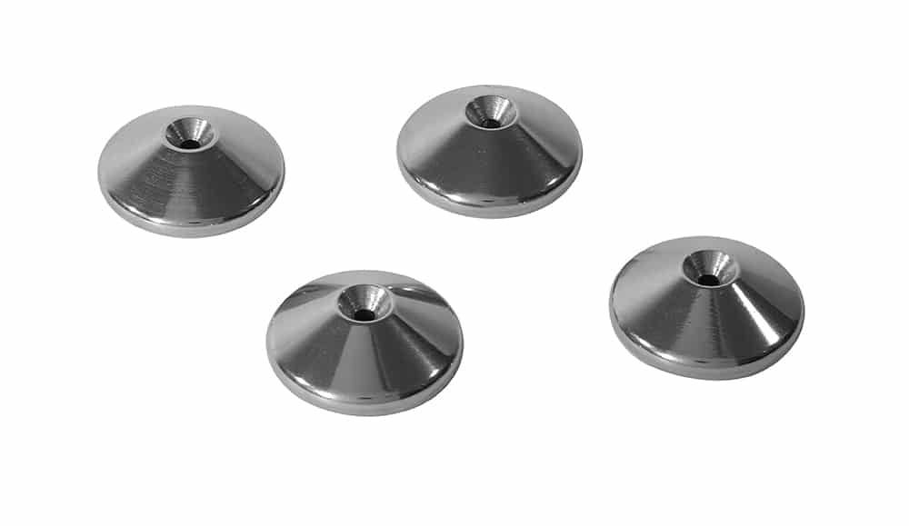 Quadraspire QC Floor Protectors piikkisuojat, 4 kpl - Audiokauppa.fi