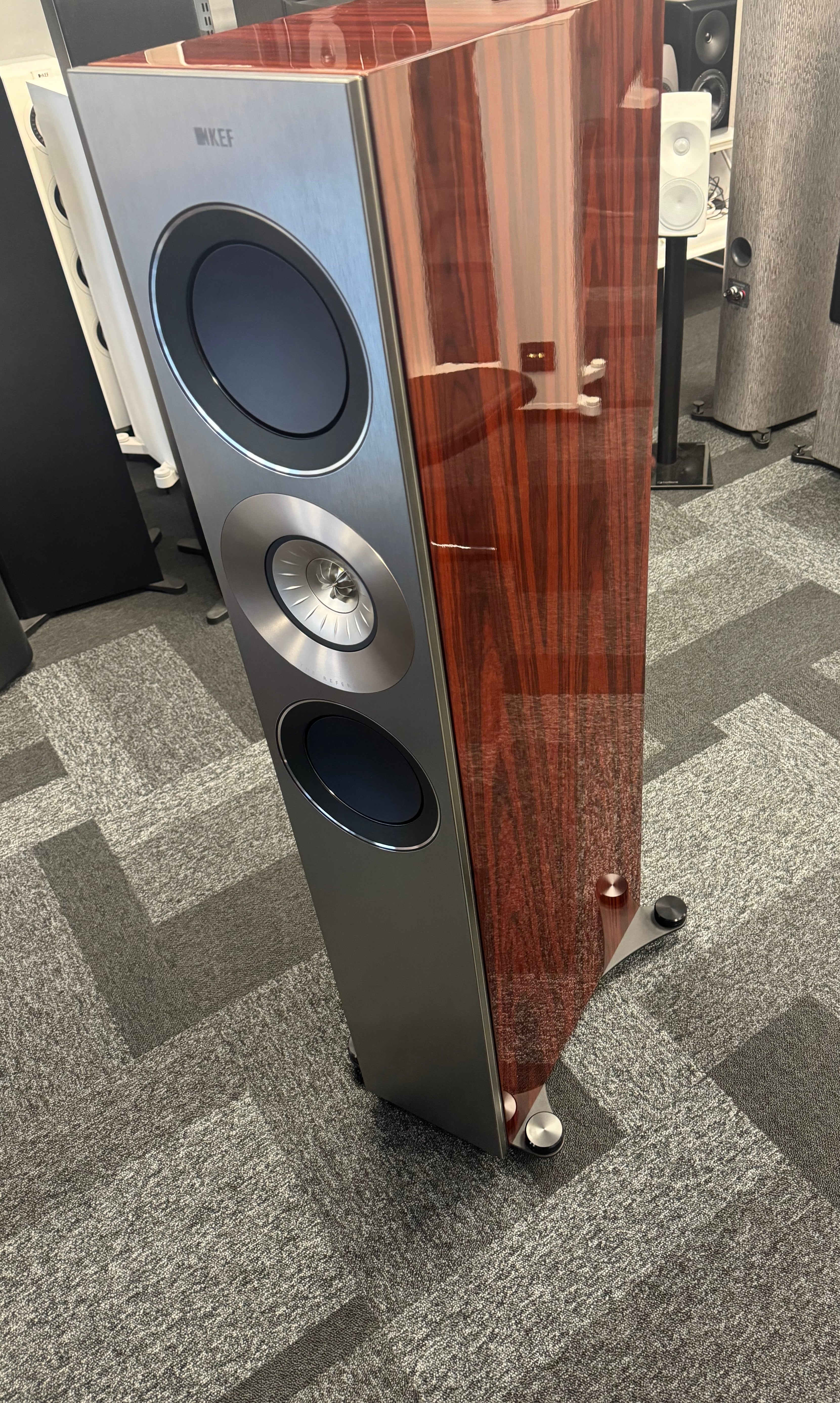 KEF Reference 3 luxury gloss rosewood replacement pair, location Oulu