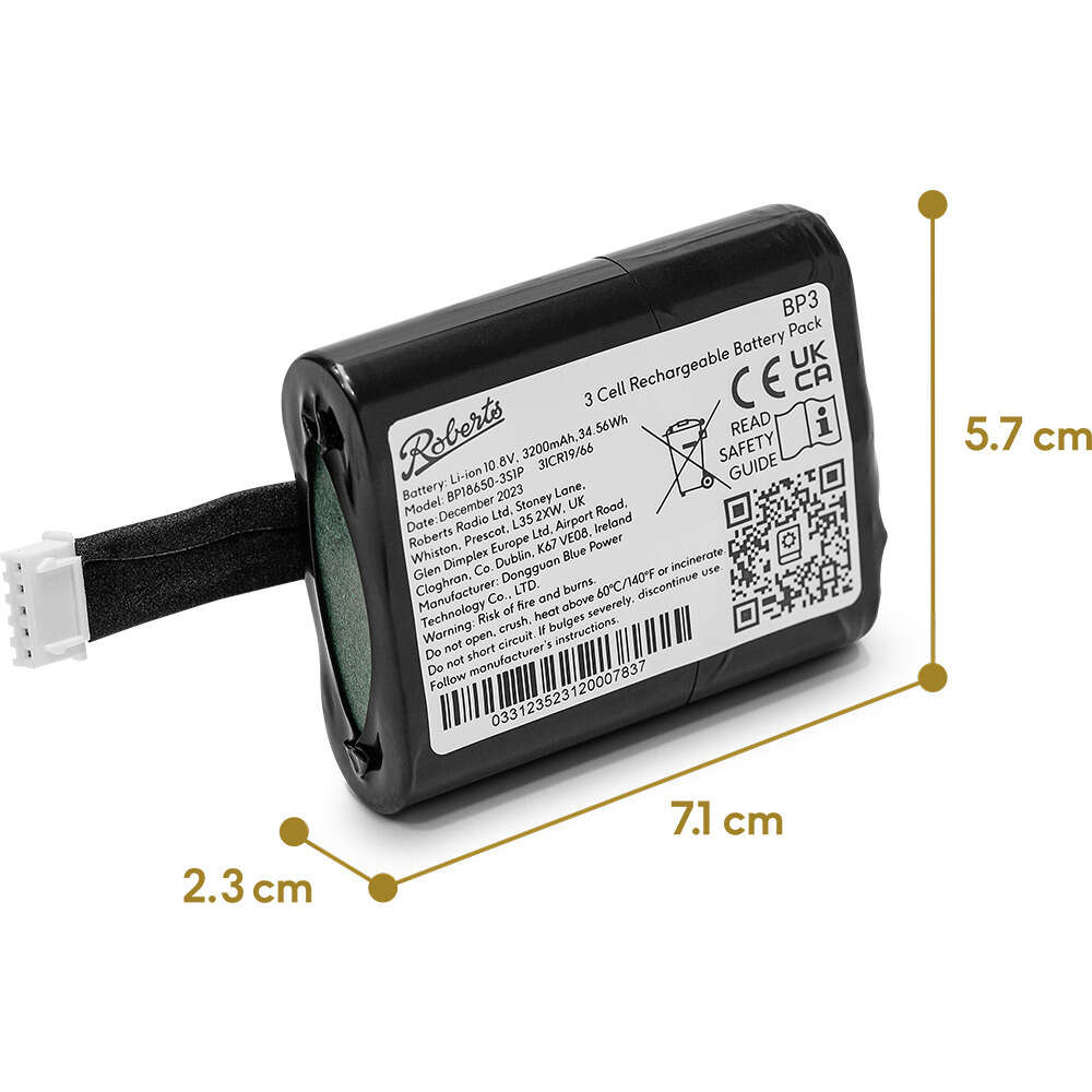 Roberts Radio BP3 Battery Pack - Audiokauppa.fi