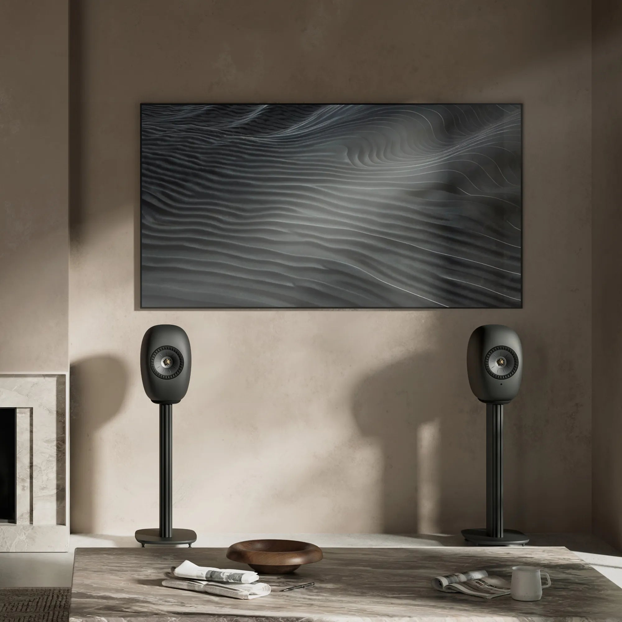 KEF S-LUXE Floor Stand kaiutinjalustapari