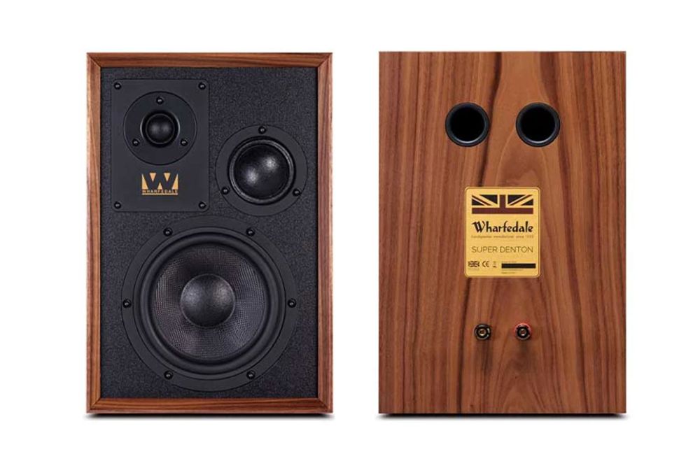 Pair of Wharfedale SUPER DENTON pedestal speakers