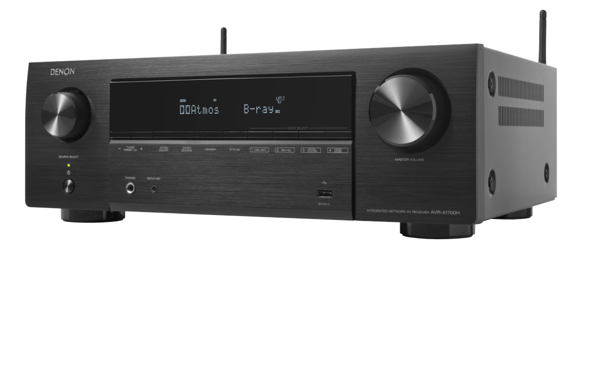 Denon AVR-X1700H HEOS 8K AV-viritinvahvistin