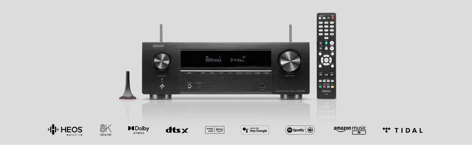 Denon AVR-X1700H HEOS 8K AV-viritinvahvistin