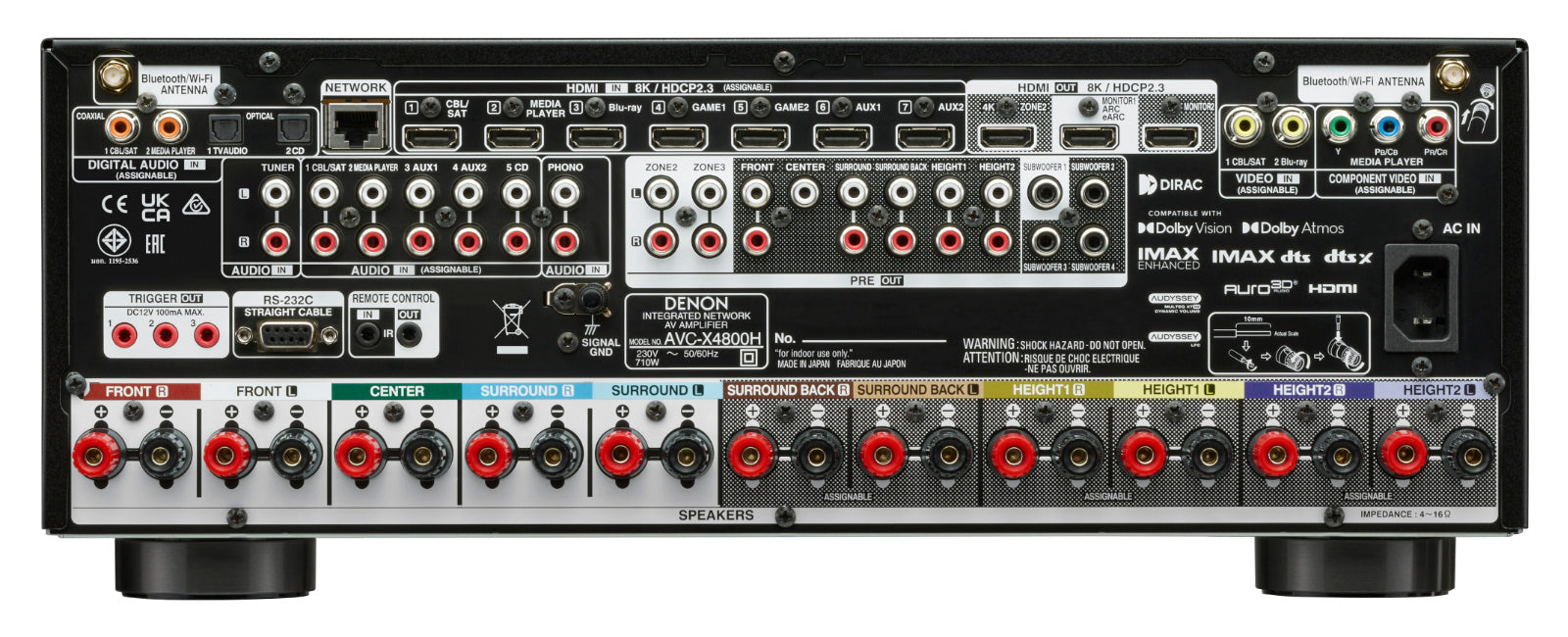 Denon AVC-X4800H 9.4-channel AV amplifier