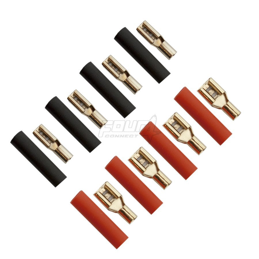 FOUR Connect 4-690752 flat connector 2.5mm2 - 2x2.8mm/2x4.8mm red + 2x2.8mm/2x4.8mm black