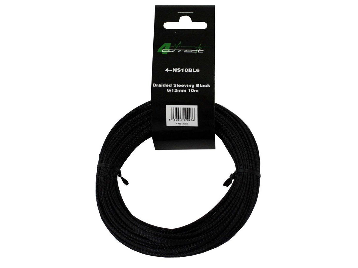 FOUR Connect 4-NS10BL6 nylon sock black 6/12mm 10m