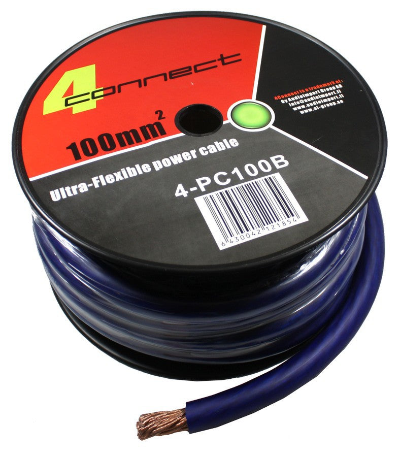 FOUR Connect 4-PC100B power cable 100mm2 blue "Fatboy"