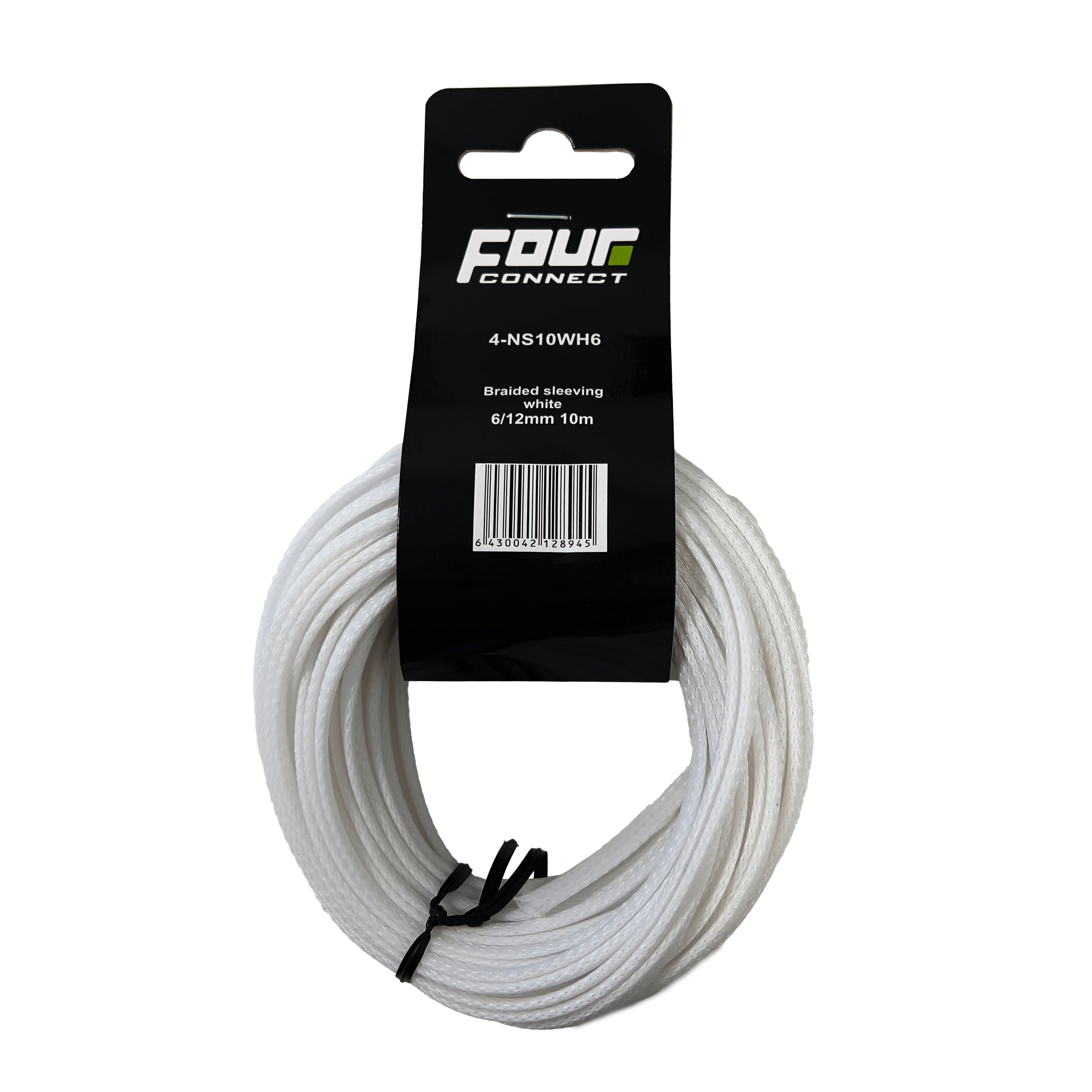 FOUR Connect 4-NS10WH6 nylon sock white 6/12mm 10m