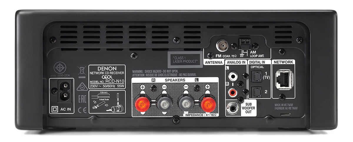 Denon RCD-N10 + Q Acoustics QI45EW ulos/saunaan