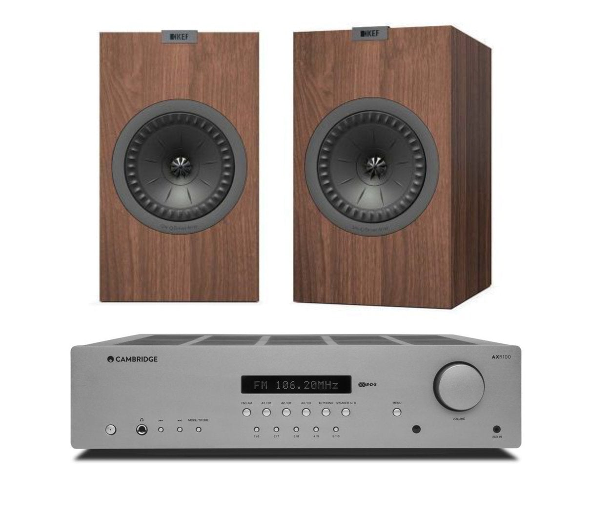 Cambridge Audio AXR100 tuner + KEF Q350 speaker pair