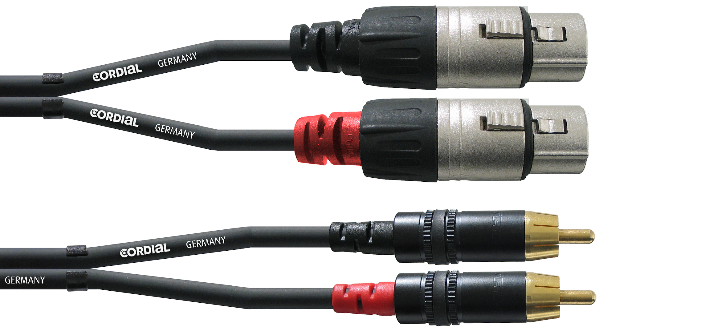Cordial CFU FC 2RCA-XLR cable