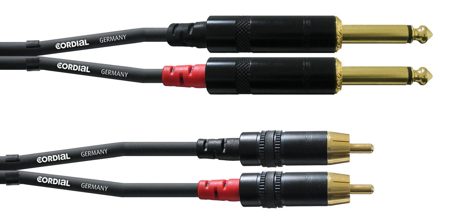 Cordial CFU PC 2XRCA-2X6.3mm cable