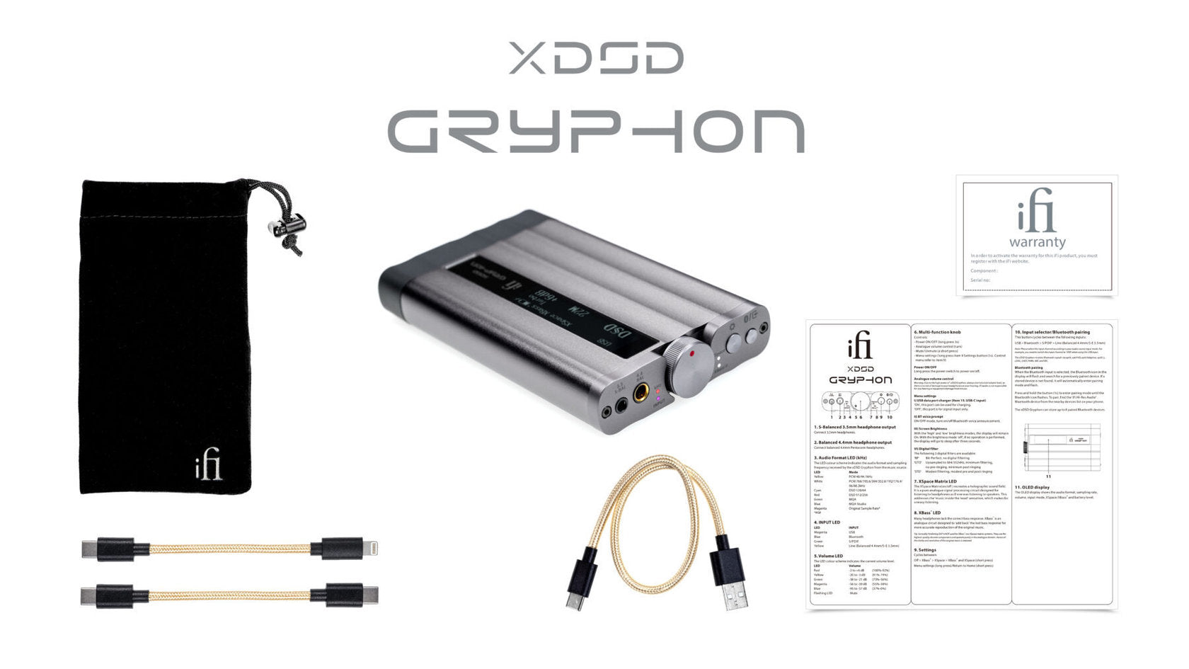 iFi xDSD Gryphon DAC/kuulokevahvistin