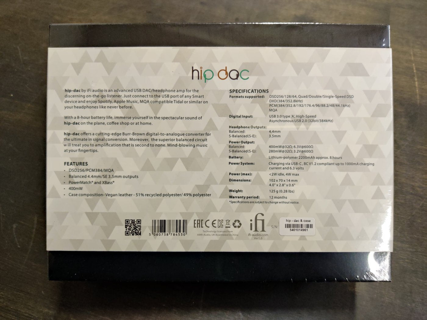 iFi Hip-Dac Gift pack headphone amplifier/dac