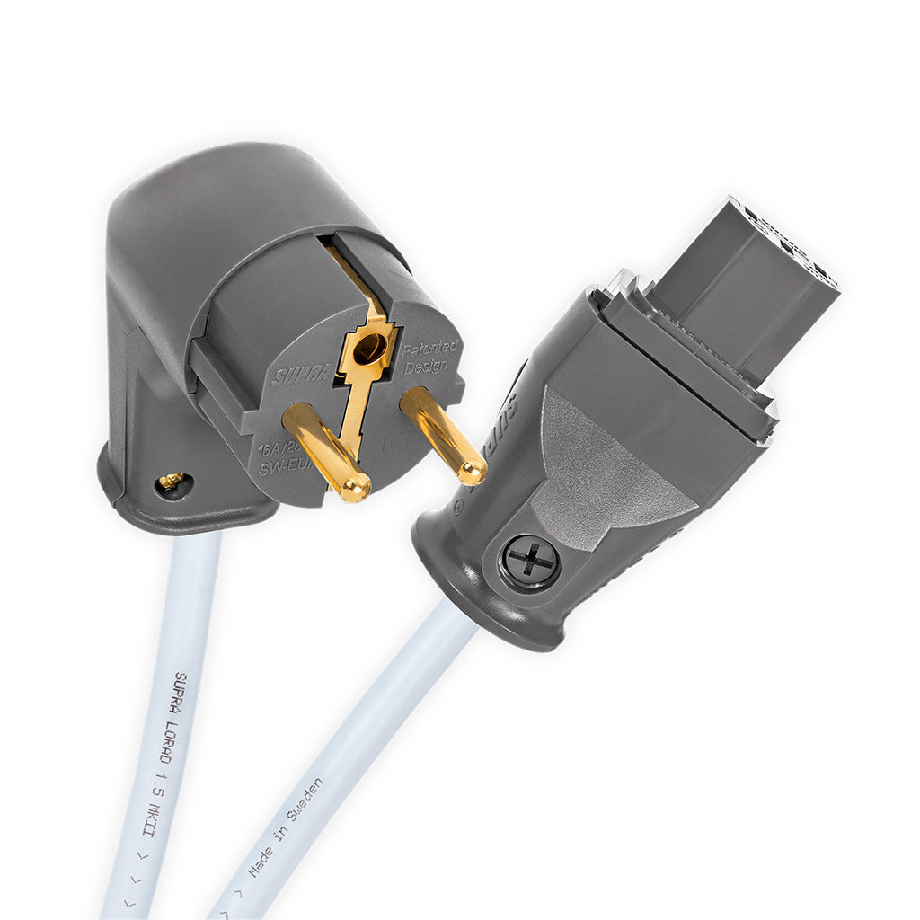 Supra LORAD CS-EU/A 1.5 mm2 power cord with angle