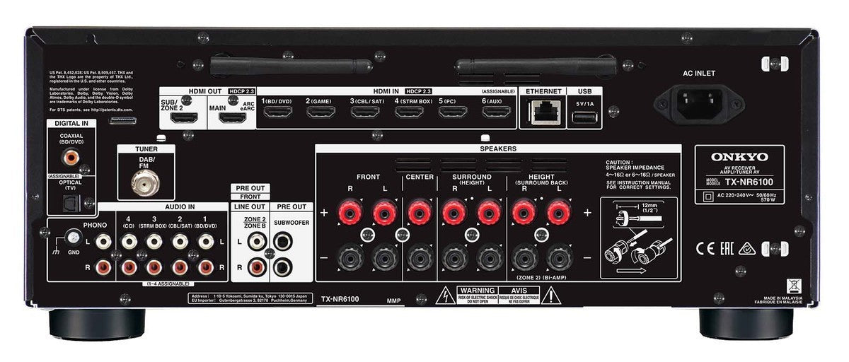 Onkyo TX-NR6100 7.2 AV Amplifier