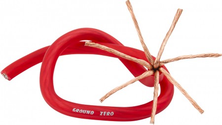Ground Zero power cable 10mm2 SOFT 50m red X-GZPC 10R