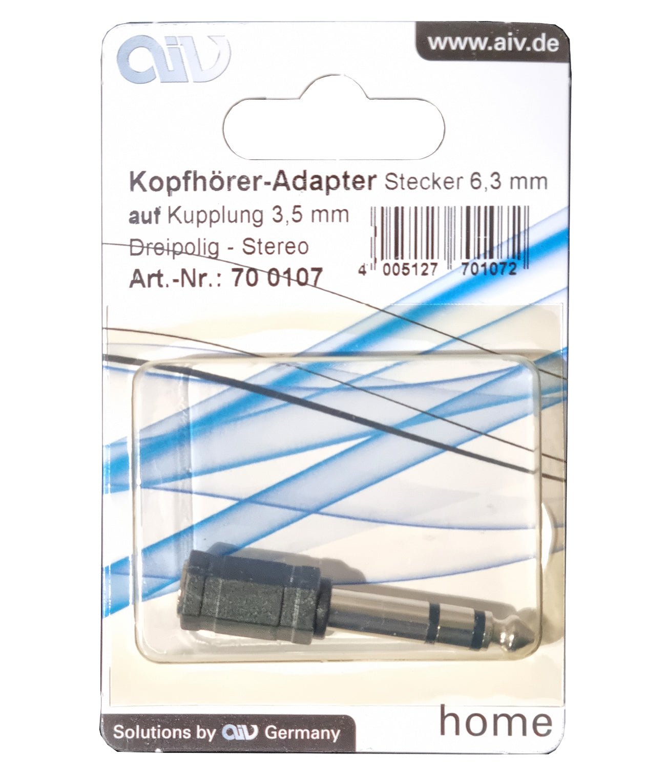 AIV Headphone - adapteri - Stereo 700107 - Audiokauppa.fi