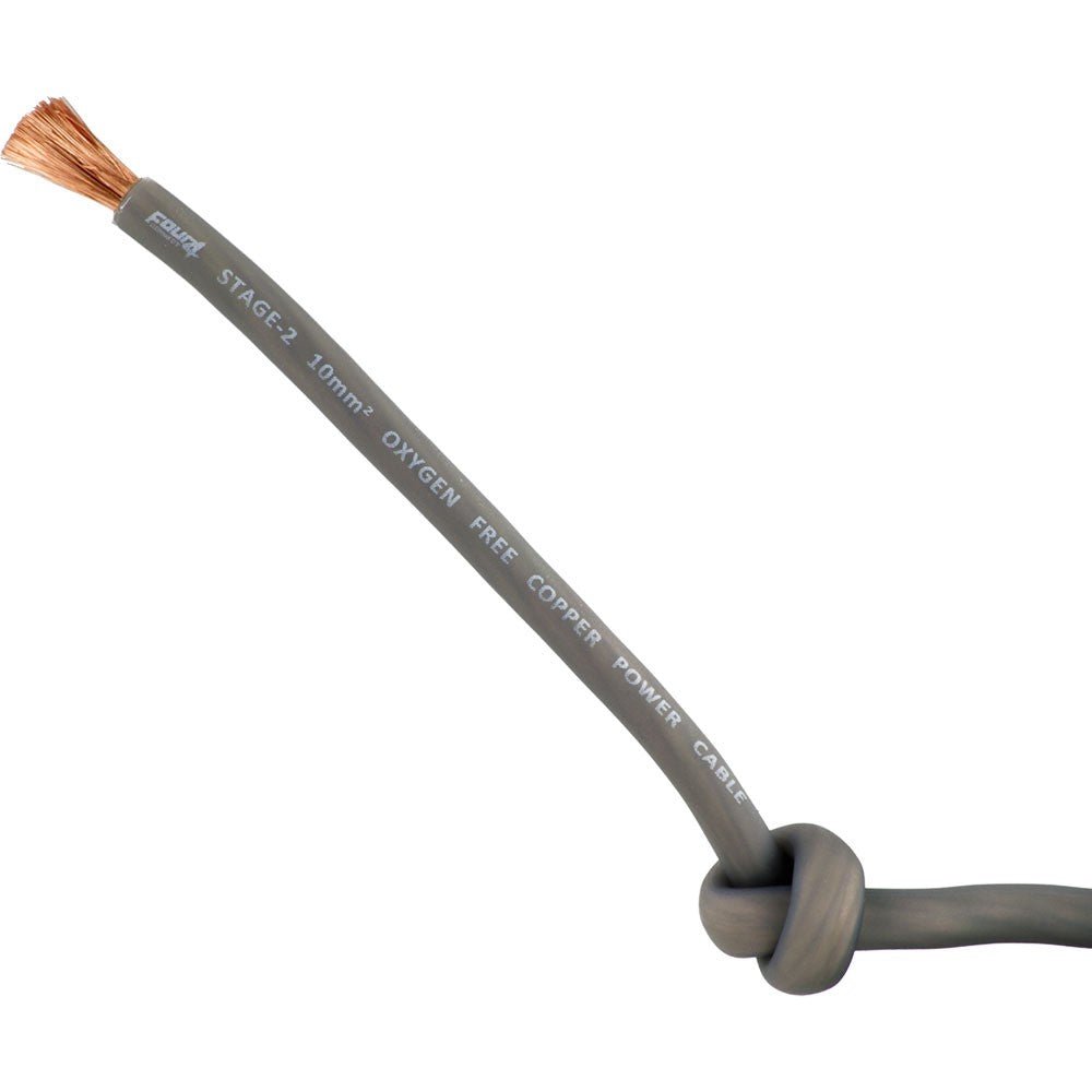 FOUR Connect 4 - 800212 STAGE2 10mm2 OFC - virtakaapeli harmaa 50m - Audiokauppa.fi