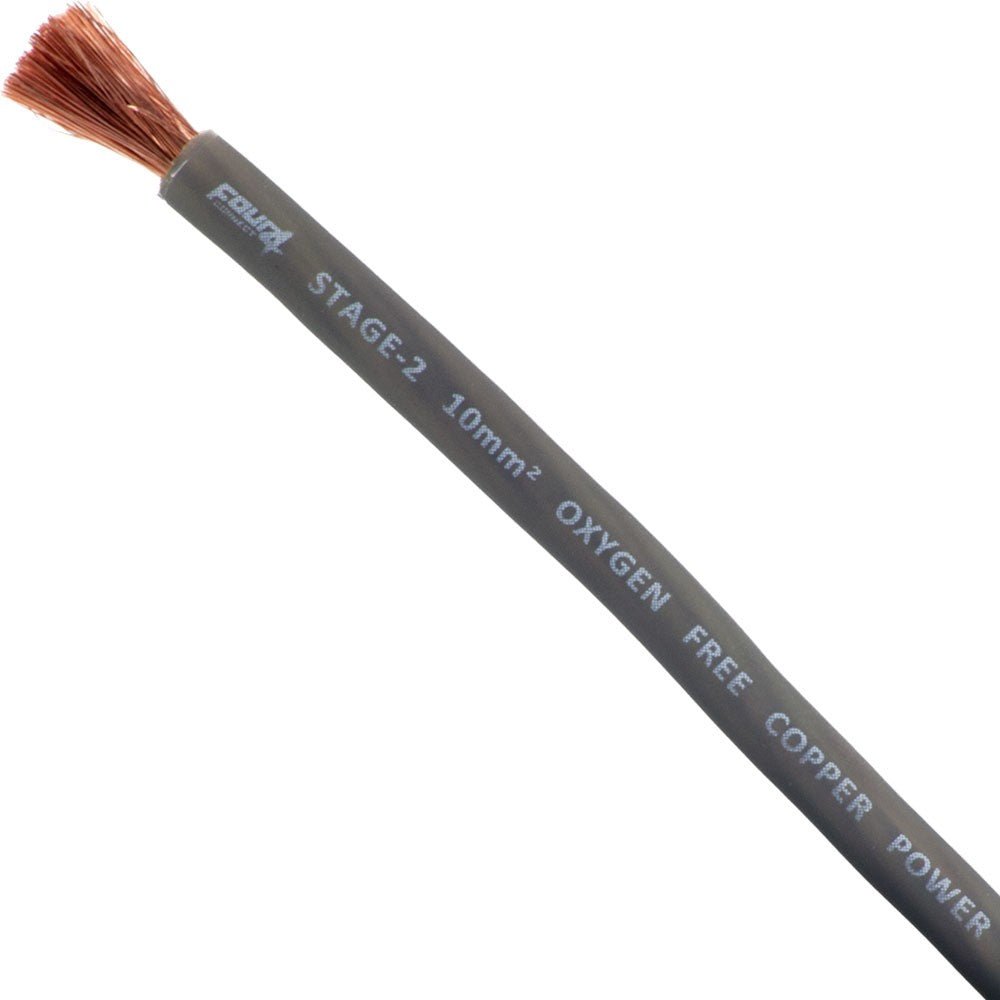 FOUR Connect 4 - 800212 STAGE2 10mm2 OFC - virtakaapeli harmaa 50m - Audiokauppa.fi