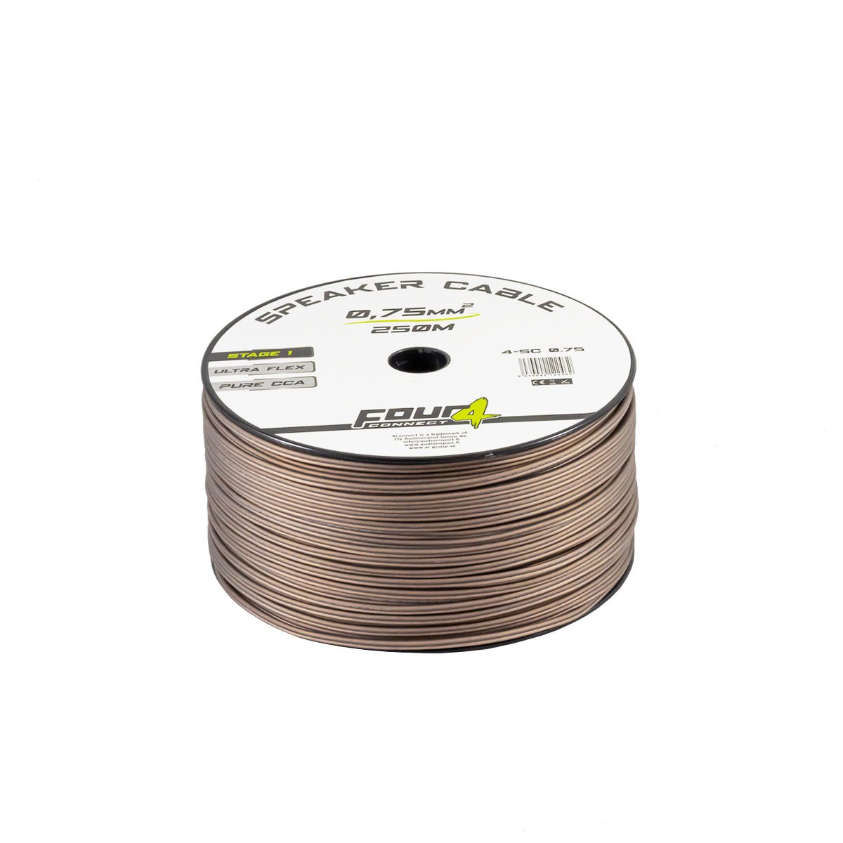 FOUR Connect 4 - SC0.75 Kaiutinkaapeli 0.75mm2 OFCA 250m - Audiokauppa.fi
