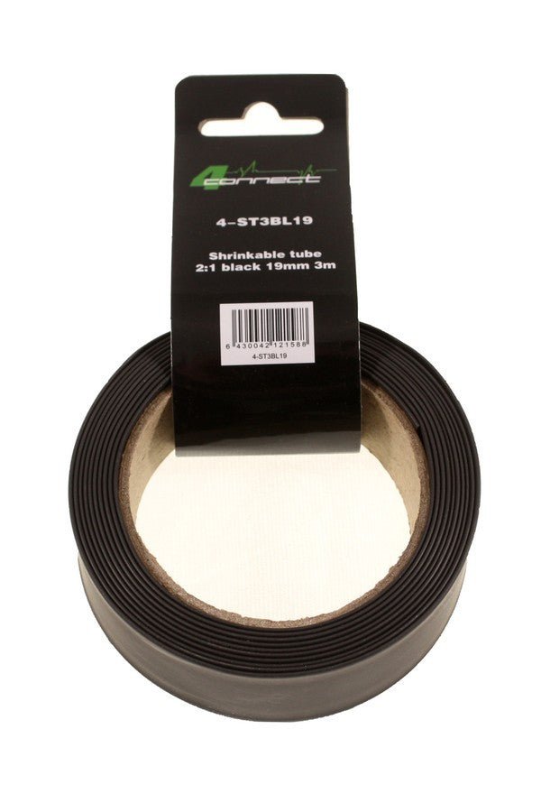 FOUR Connect 4 - ST3BL19 kutistesukka, 2:1 musta 19mm 3m - Audiokauppa.fi
