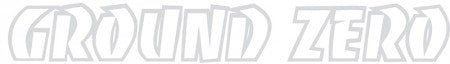 Ground Zero tarra outline 800x100mm GZ sticker silver GZ - Audiokauppa.fi