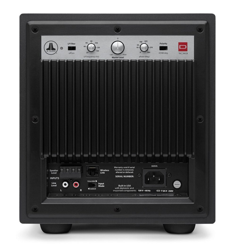 JL Audio d108 8" aktiivisubwoofer - Audiokauppa.fi
