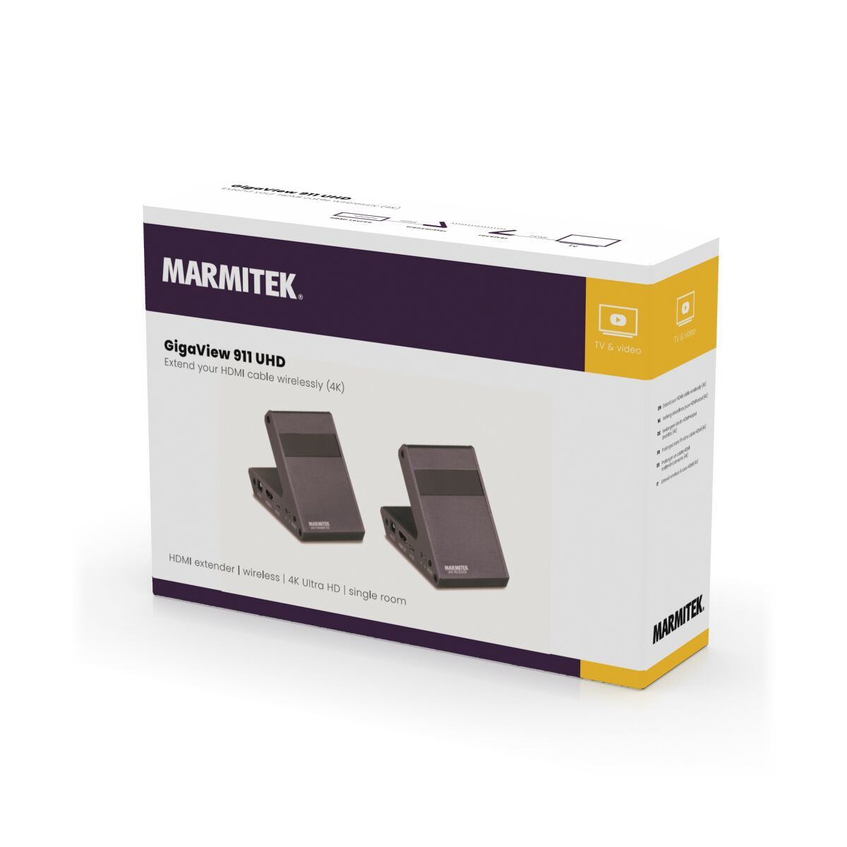 Marmitek GigaView 911 UHD Langaton HDMI - linkki 4K Ultra HD - Audiokauppa.fi