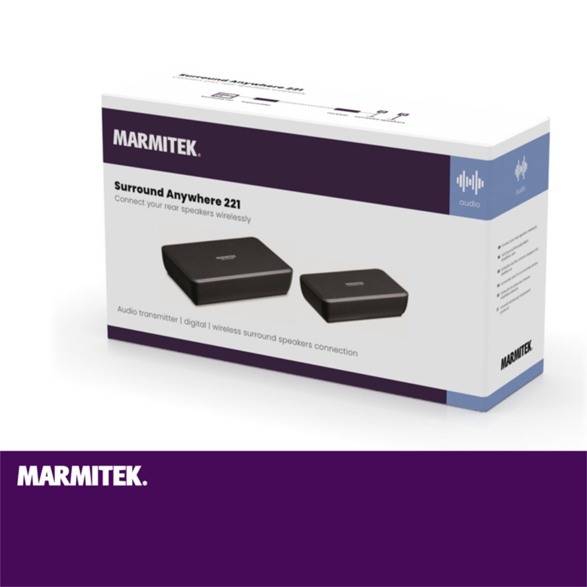 Marmitek Surround Anywhere 221 langaton vahvistin kaiuttimille - Audiokauppa.fi