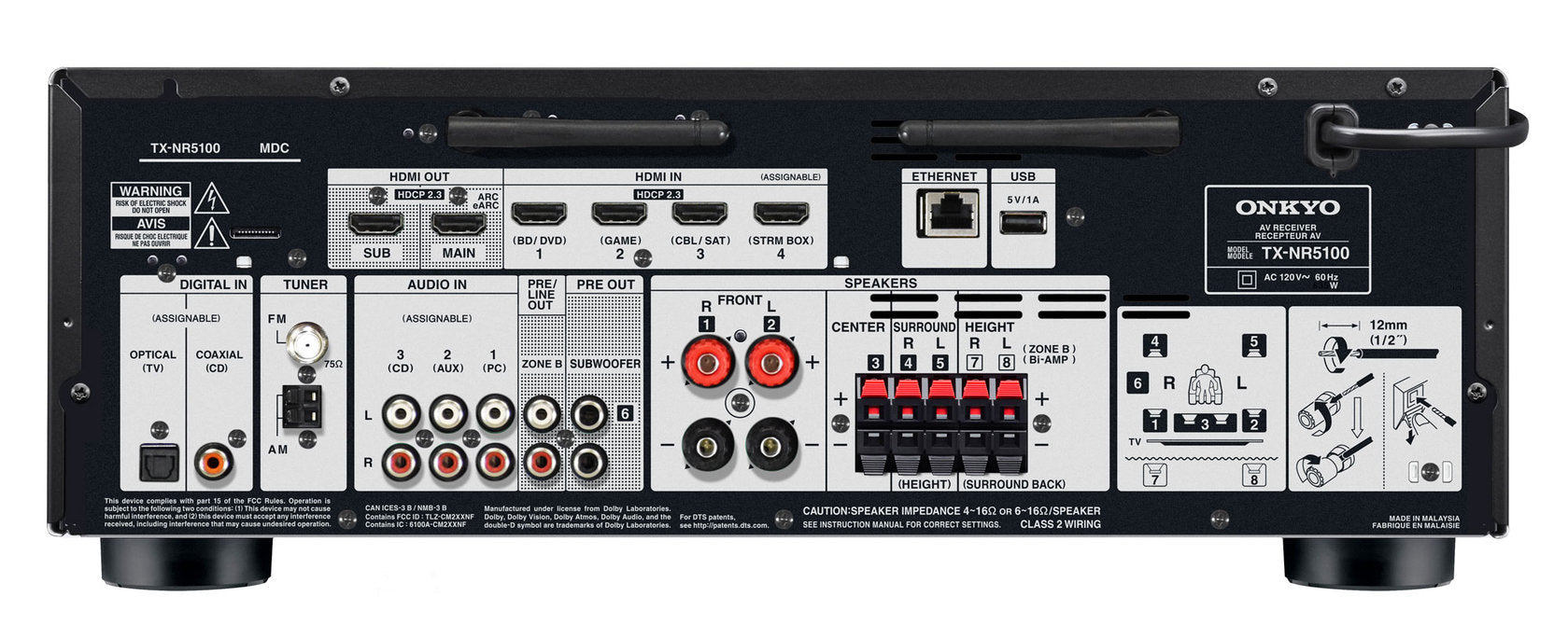 Onkyo TX - NR5100 7.2 AV - vahvistin - Audiokauppa.fi