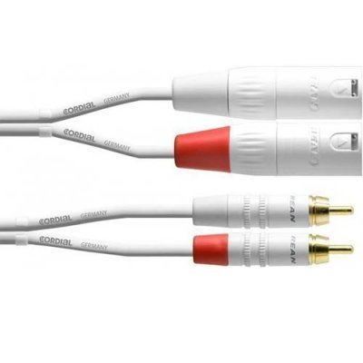 Cordial Intro CFU MC SNOW 2RCA-XLR cable