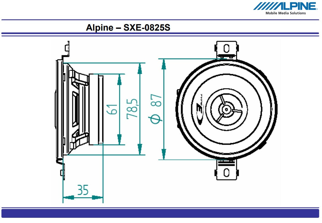 Alpine SXE-0825S